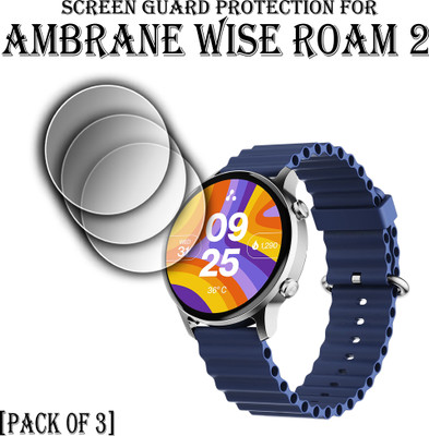 ejzatex Edge To Edge Screen Guard for AMBRANE WISE ROAM 2 SMARTWATCH(Pack of 3)