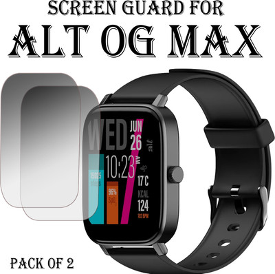 EJZATI Edge To Edge Screen Guard for ALT OG MAX SMARTWATCH(Pack of 2)