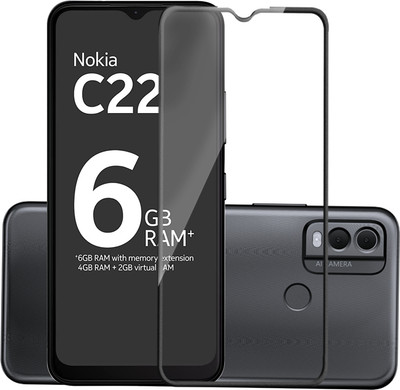 HUPSHY Edge To Edge Screen Guard for Nokia C22(Pack of 1)
