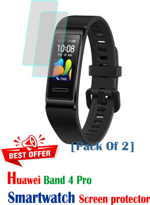 RapTag Edge To Edge Screen Guard for No 1:- Huawei Band 4 Pro(Pack of 2)