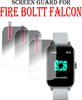 EJZATI Edge To Edge Screen Guard for FIRE BOLTT FALCON SMARTWATCH(Pack of 3)