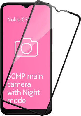 HUPSHY Edge To Edge Screen Guard for Nokia C32(Pack of 1)