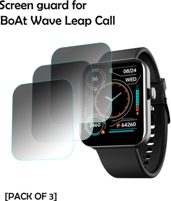 EJZATI Edge To Edge Screen Guard for BOAT WAVE LEAP CALL SMARTWATCH(Pack of 3)
