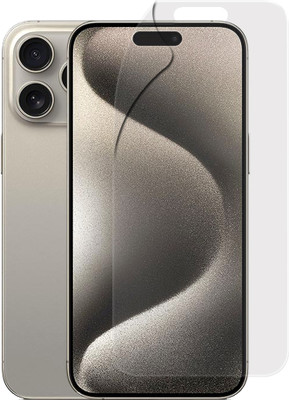 lazzymoby Edge To Edge Screen Guard for Apple IPhone 15 Pro Max, Full Transparent, Flexible(Pack of 1)