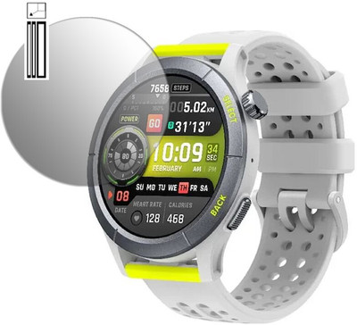 YCHROZE Edge To Edge Screen Guard for Amazfit Cheetah(Pack of 1)