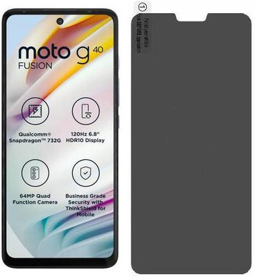 S enterprises Impossible Screen Guard for Motorola G40 Fusion(Pack of 1)