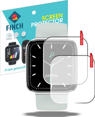 Olonga Edge To Edge Screen Guard for PEBBLE VERSE WATCH(Pack of 2)