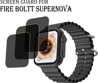 ejzatex Edge To Edge Screen Guard for FIRE BOLTT SUPERNOVA SMARTWATCH(Pack of 3)