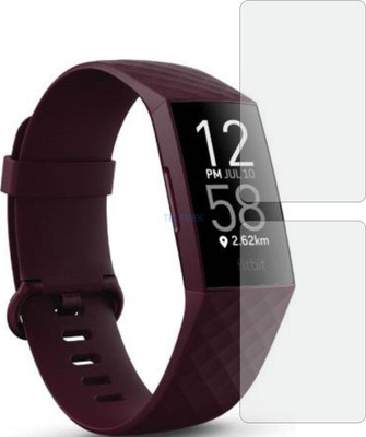 TELTREK Edge To Edge Screen Guard for FITBIT CHARGE 4(Pack of 2)