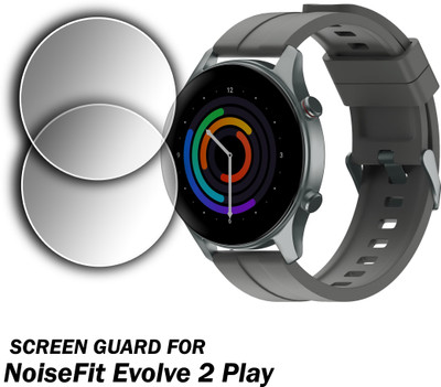 EJZATI Edge To Edge Screen Guard for NOISEFIT EVOLVE 2 PLAY SMARTWATCH(Pack of 2)