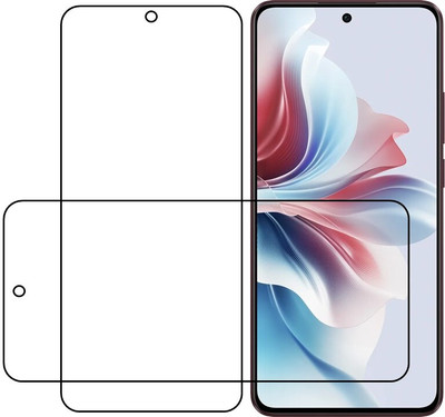 HINDU Edge To Edge Screen Guard for OPPO F25 PRO Smart Mobile Tempered Glass Impossible Plastic & Fiber OPPO F25 PRO(Pack of 1)