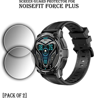 ejzatex Edge To Edge Screen Guard for NOISE NOISEFIT FORCE PLUS SMARTWATCH(Pack of 2)