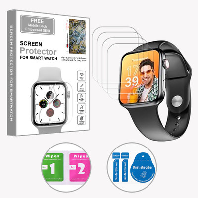 ARBAN Edge To Edge Screen Guard for CrossBeats Ignite Cube 1.9 inch (FREE 1 MOBILE EMBOSSED SKIN) SMARTWATCH SCREEN GUARD(Pack of 4)