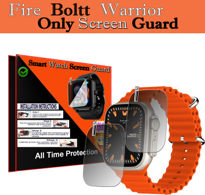 daffin Edge To Edge Screen Guard for Fire-Boltt Warrior(Pack of 2)