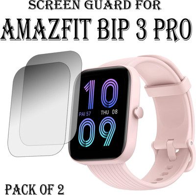 ejzatex Edge To Edge Screen Guard for AMAZFIT BIP 3 PRO SMARTWATCH(Pack of 2)