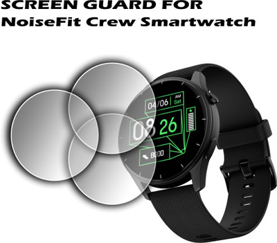 ejzatex Edge To Edge Screen Guard for NOISEFIT CREW SMARTWATCH(Pack of 3)