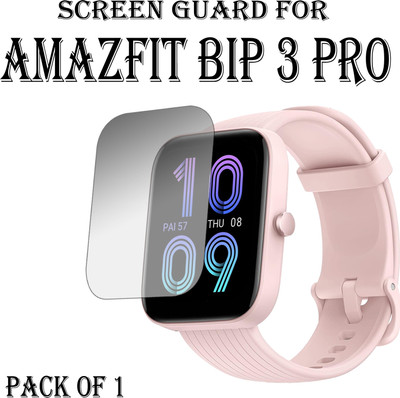 EJZATI Edge To Edge Screen Guard for AMAZFIT BIP 3 PRO SMARTWATCH(Pack of 1)