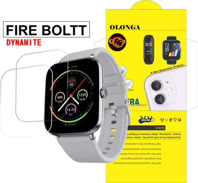 Olonga Impossible Screen Guard for FIRE BOLTT DYNAMITE SMARTWATCH(Pack of 2)