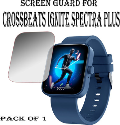 EJZATI Edge To Edge Screen Guard for CROSSBEATS IGNITE SPECTRA PLUS SMARTWATCH(Pack of 1)