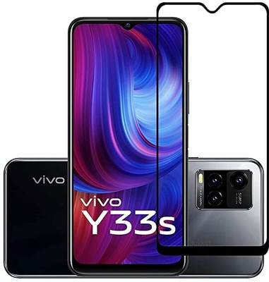 MobiCraft Zone Edge To Edge Screen Guard for Vivo Y33s(Pack of 2)