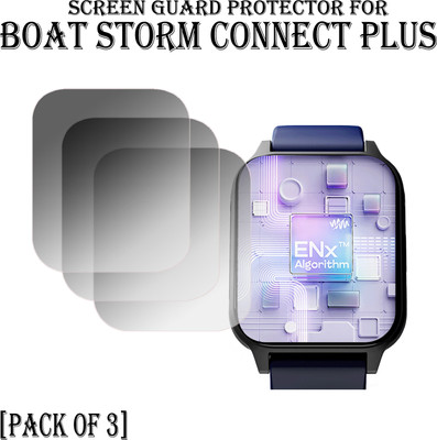 EJZATI Edge To Edge Screen Guard for BOAT STORM CONNECT PLUS SMARTWATCH SCREEN GUARD(Pack of 3)