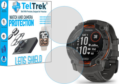 TELTREK Edge To Edge Screen Guard for Garmin Instinct 3 Solar 40mm(Pack of 2)