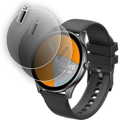 HIDEOUS Edge To Edge Screen Guard for Pebble Cosmos Bold Metallic Smartwatch, 1.39''(Pack of 2)