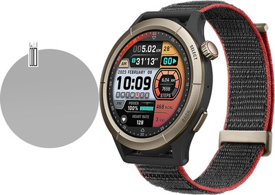 YCHROZE Edge To Edge Screen Guard for Amazfit Cheetah(Pack of 1)