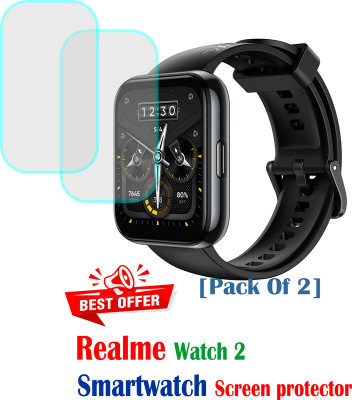RapTag Edge To Edge Screen Guard for No 1:- Realme Watch 2(Pack of 2)