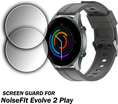 ejzatex Edge To Edge Screen Guard for NOISEFIT EVOLVE 2 PLAY SMARTWATCH(Pack of 2)