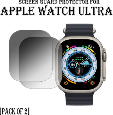 ejzatex Edge To Edge Screen Guard for APPLE WATCH ULTRA SMARTWATCH SCREEN GUARD(Pack of 2)