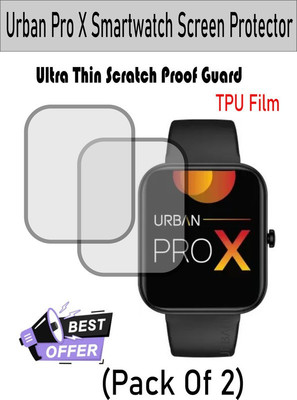 Gangtok Hub Edge To Edge Screen Guard for Urban Pro X Smartwatch 1-1408(Pack of 2)