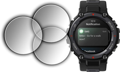 ejzatex Edge To Edge Screen Guard for AMAZFIT T-REX PRO SMARTWATCH(Pack of 3)