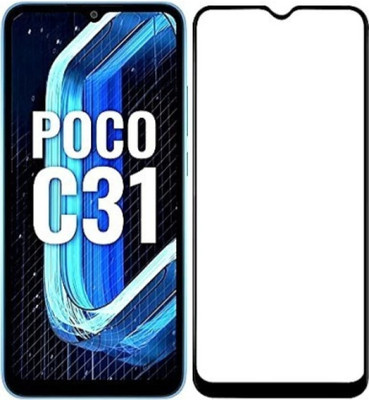 its me Edge To Edge Screen Guard for Poco C31(Pack of 1)