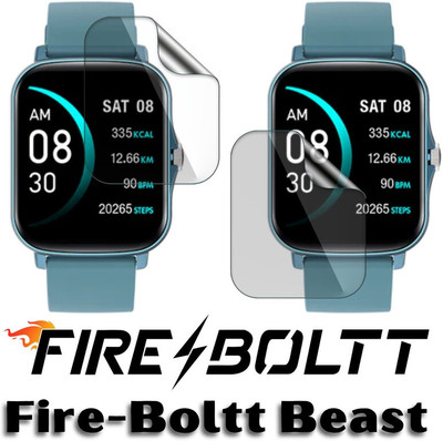 Enlinea Edge To Edge Screen Guard for Fire-Boltt Beast Screen Guard(Pack of 3)