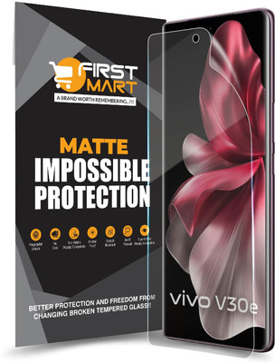 FIRST MART Edge To Edge Screen Guard for Vivo V30e 5G, Vivo V30e, V30e, V30e 5G, ( Not a Tempered Glass, it’s a Matte Nano Fiber Guard)(Pack of 1)