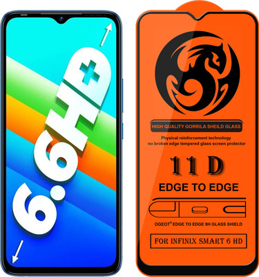 XRENGTH Edge To Edge Tempered Glass for -Infinix Smart 6 Hd(Pack of 1)
