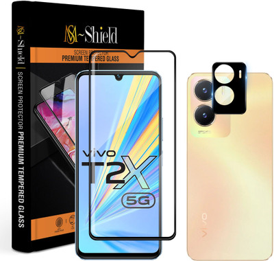 MS-Shield Edge To Edge Screen Guard for Vivo T2x 5G, With Camera Lens Protector(Pack of 1)