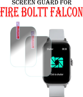 EJZATI Edge To Edge Screen Guard for FIRE BOLTT FALCON SMARTWATCH(Pack of 2)