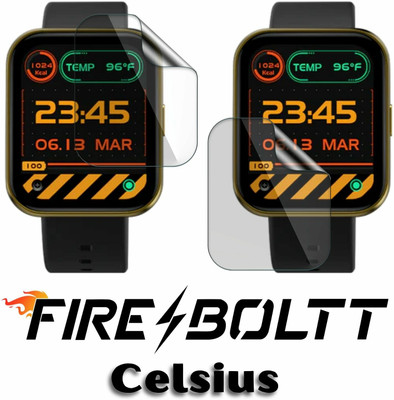 FCS Edge To Edge Screen Guard for Fire Boltt Celsius, Fire-Boltt Celcius 1.91 inch, Screen Protector(Pack of 2)