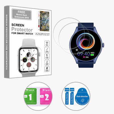ARBAN Edge To Edge Screen Guard for Titan Evoke 1.43 inch (FREE 1 MOBILE EMBOSSED SKIN) SMARTWATCH SCREEN GUARD(Pack of 2)