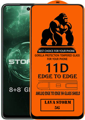 ANILUQ Edge To Edge Screen Guard for LAVA STORM 5G(Pack of 1)