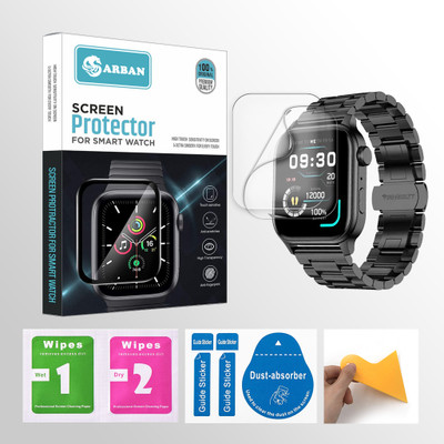 ARBAN Edge To Edge Screen Guard for Fire-Boltt Rise Luxe 1.85 inch Smartwatch 2 PROTECTOR + 2 WIPES + 2 DUST REMOVAL STICKER + 1 WIPER(Pack of 2) ARBAN Edge To Edge Screen Guard for Fire-Boltt Rise Luxe 1.85 inch Smartwatch 2 PROTECTOR + 2 WIPES + 2 DUST REMOVAL STICKER + 1 WIPER(Pack of 2)