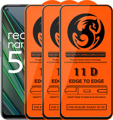 HQ Protection Edge To Edge Screen Guard for Realme Narzo 30 5G(Pack of 3)