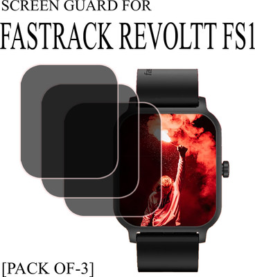 ejzatex Edge To Edge Screen Guard for FASTRACK REVOLTT FS1 SMARTWATCH(Pack of 3)