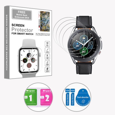 ARBAN Edge To Edge Screen Guard for Samsung Galaxy Watch 3 45mm (FREE 1 MOBILE EMBOSSED SKIN) SMARTWATCH SCREEN GUARD(Pack of 4)