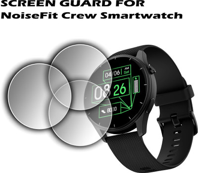 EJZATEX Edge To Edge Screen Guard for NOISEFIT CREW SMARTWATCH(Pack of 3)