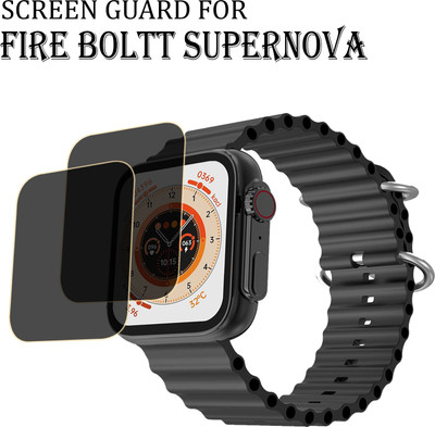 ejzatex Edge To Edge Screen Guard for FIRE BOLTT SUPERNOVA SMARTWATCH(Pack of 2)