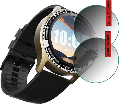 ejzatex Edge To Edge Screen Guard for BOULT STRIKER SMARTWATCH(Pack of 2)