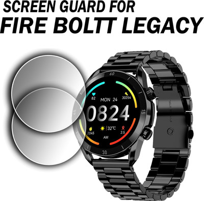 EJZATEX Edge To Edge Screen Guard for FIRE BOLTT LEGACY SMARTWATCH(Pack of 2)